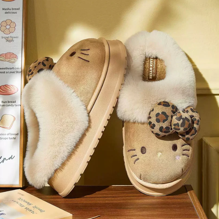 Hello Kitty Plush Slippers